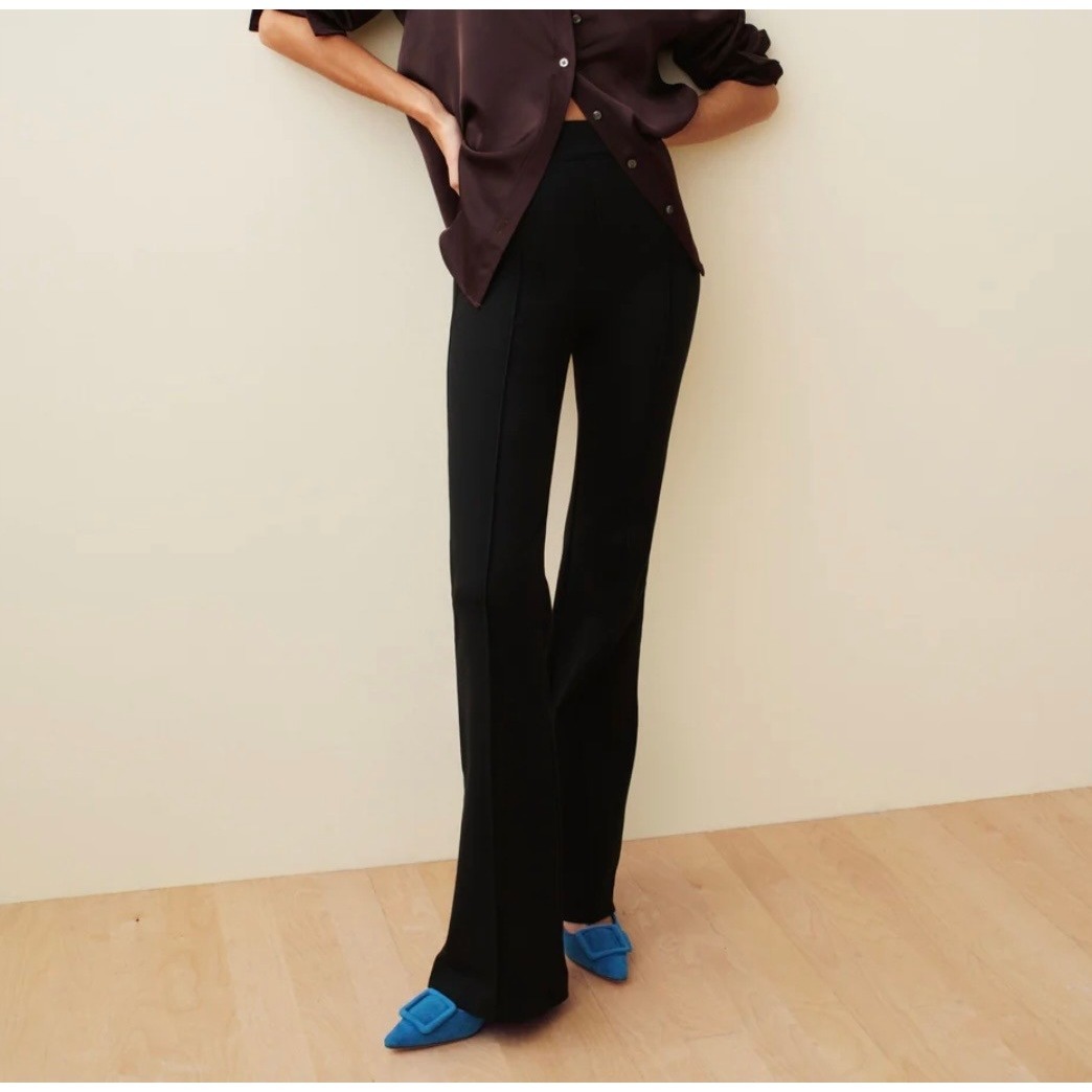 Spanx Ponte Flare Pant Supersmooth Perfectfit Classic Black Large